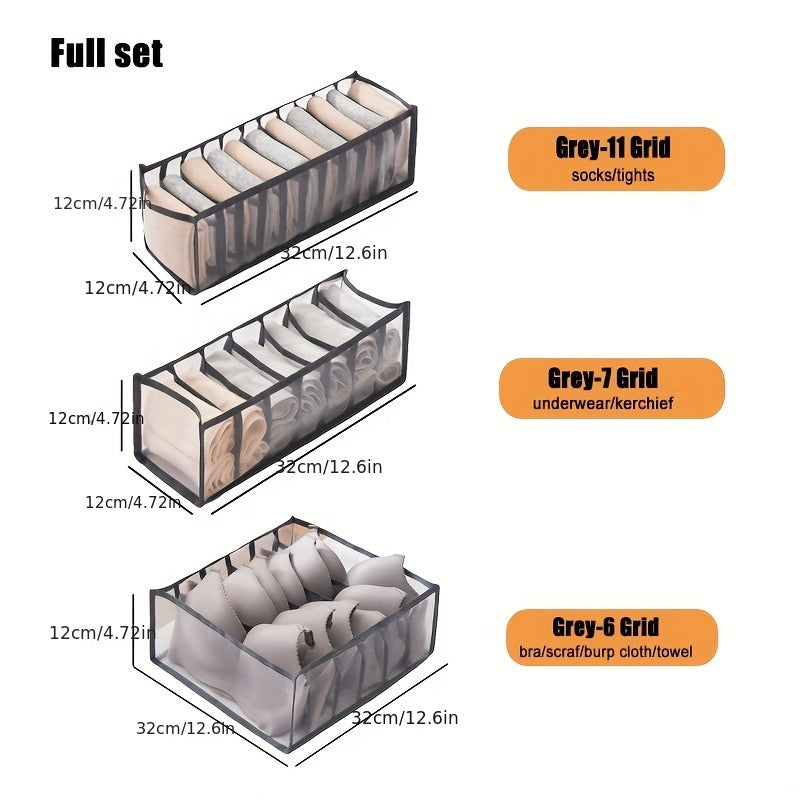 Kichkina bolalar uchun kiyimlar, paypoq va aksessuarlar uchun saqlash tashkilotchisi, shkaf bo'linmasi, tarmoq qutisi