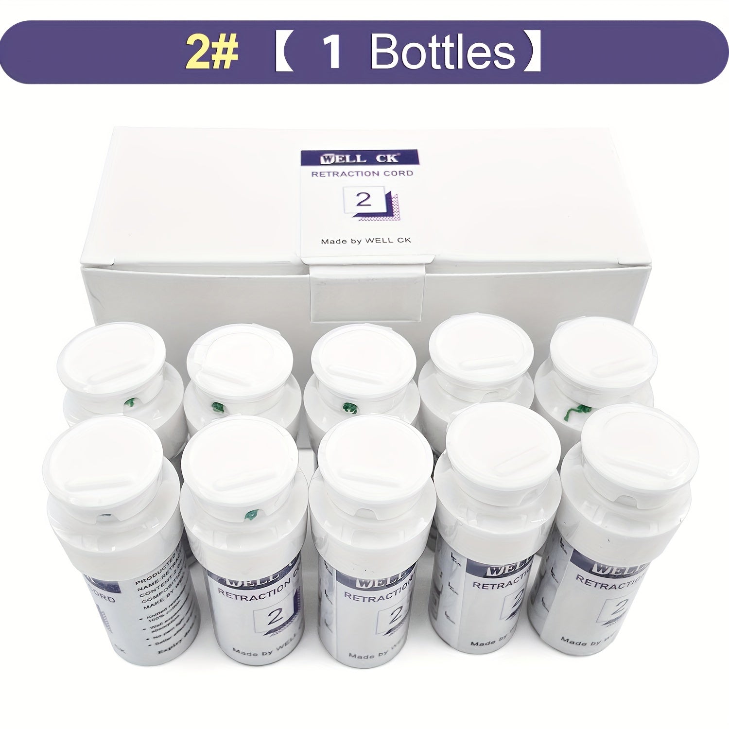 Unscented Dental Gingival Retraction Cord Cotton Thread Sizes 0-2