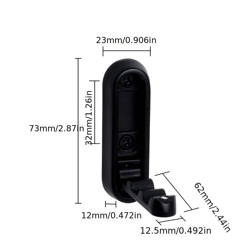 Aluminum Alloy Folding Wall Hook Space-Saving Clothes Bag Hanger