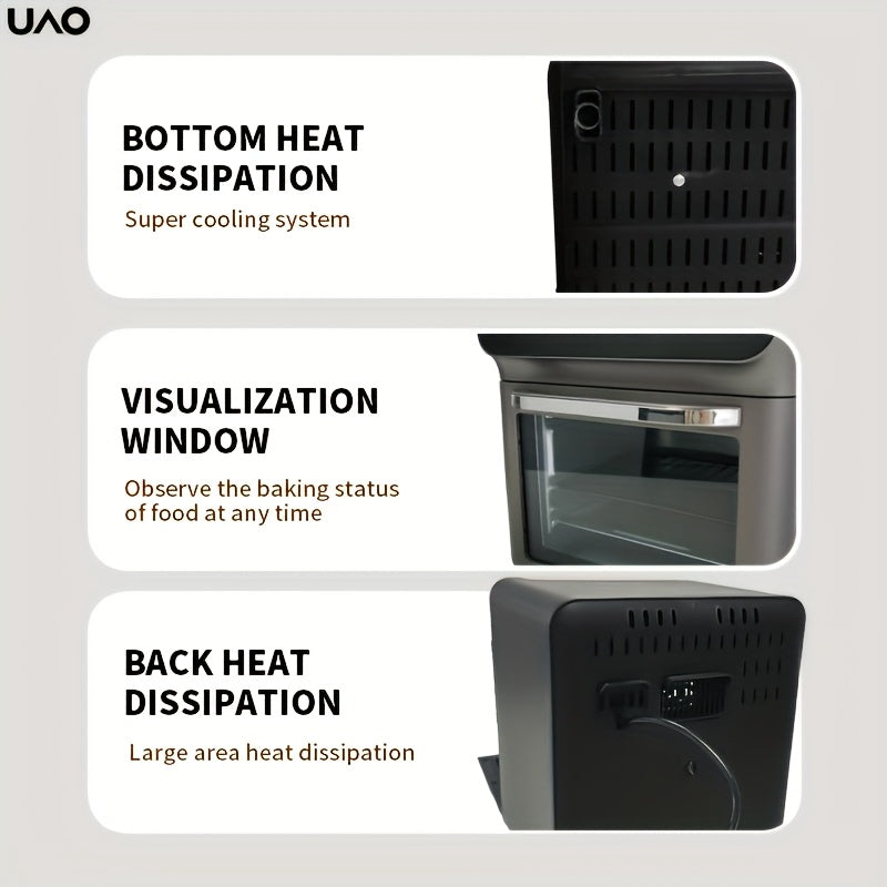 Yevropa standarti bo'yicha uy uchun havo fritüri, sensor paneli va vizual oynasi bilan, turli xil ovqatlarni grill qilish uchun ideal.