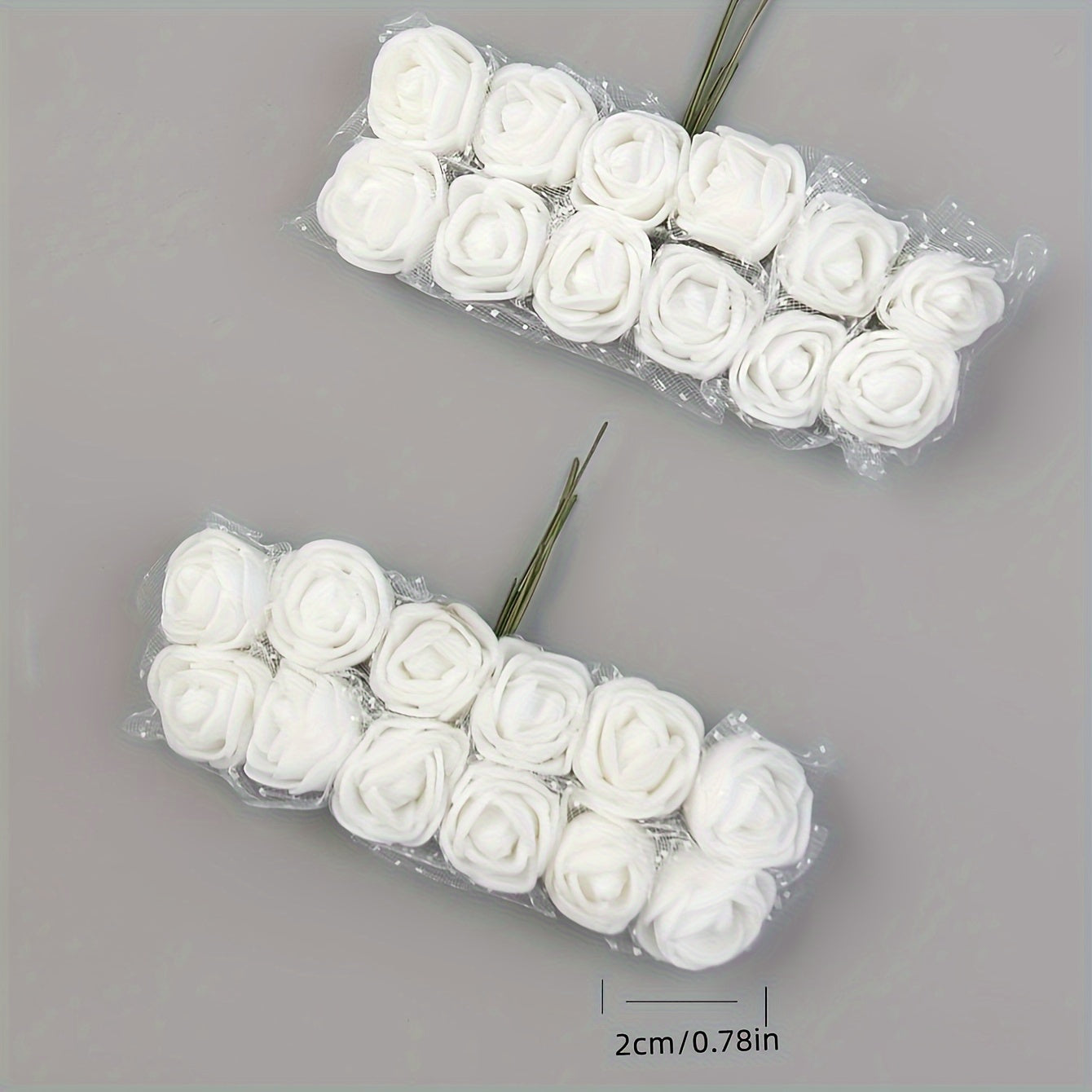 Artificial Rose Heads Pack of 144 for DIY Decor Wreaths Gift Box Accents