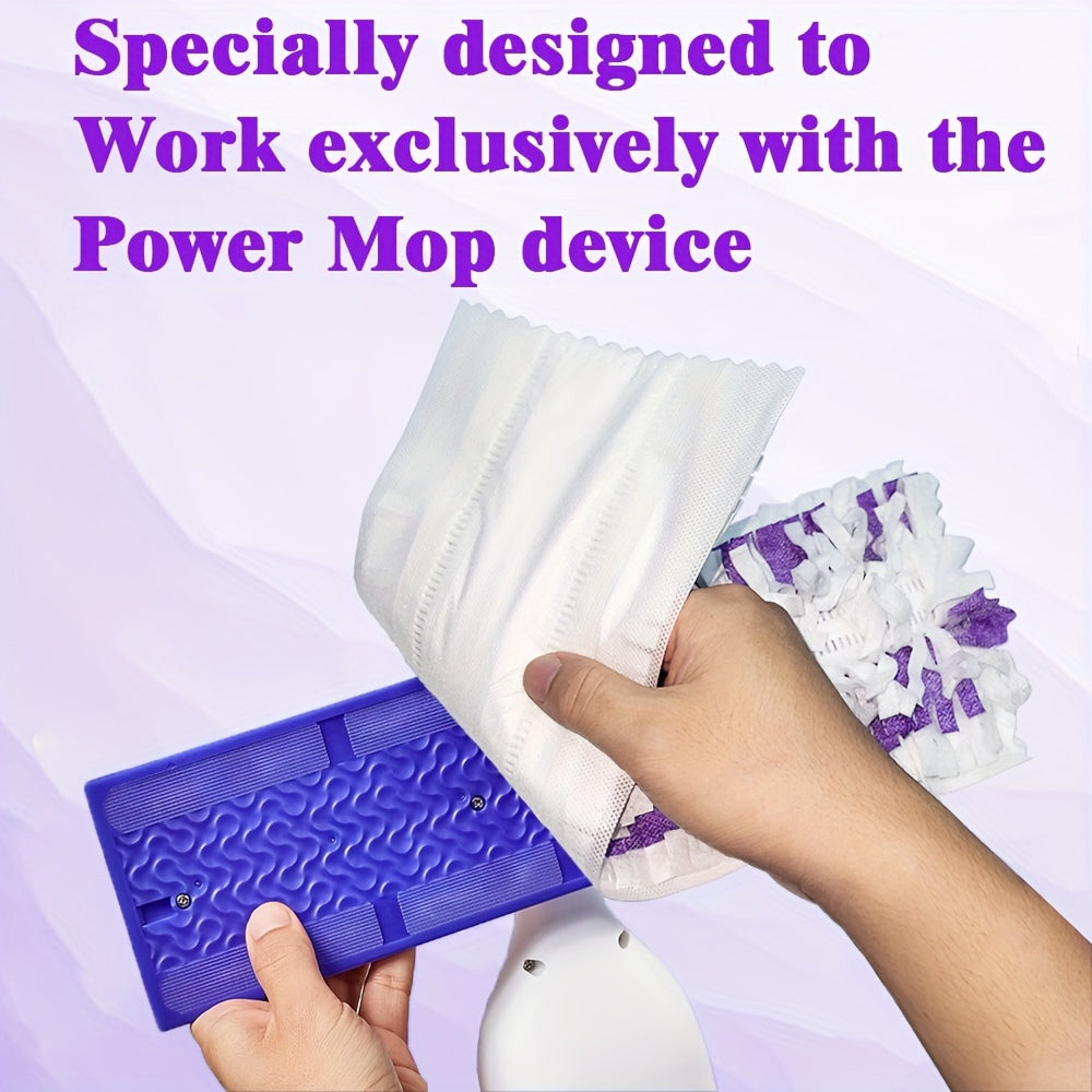 22-Pack Power Mop Replacement Pads for Multi-Surface Floors Cotton Blend Disposable Cleaning Cloths