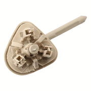 Sun Visor Clip Beige Plastic Metal Front Right for Cars Durable Easy Install