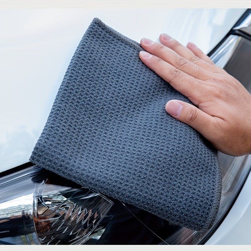 Ультрамягкие вафельные полотенца для посуды, 5 штук быстросохнущих абсорбирующих микрофибровых чистящих полотенец для кухни, ванной, гостиной и использования на улице - многоразовые полотенца для дома и отеля