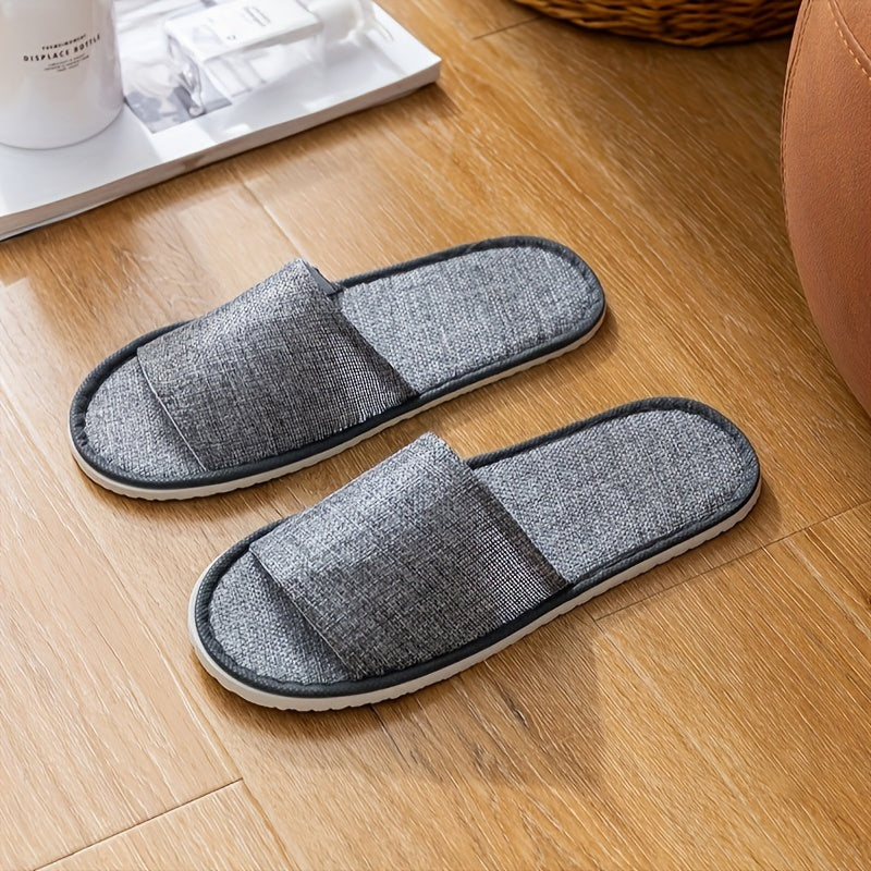 Unisex Disposable Travel Half Slippers 6 Pack Lightweight Open-Toe