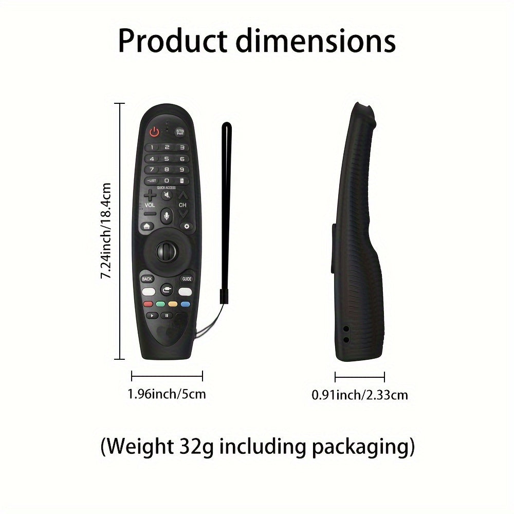 Funda de silicona para control remoto para AN-MR600 AN-MR650 AN-MR18BA AN-MR19BA AN-MR20GA a prueba de caídas con cordón