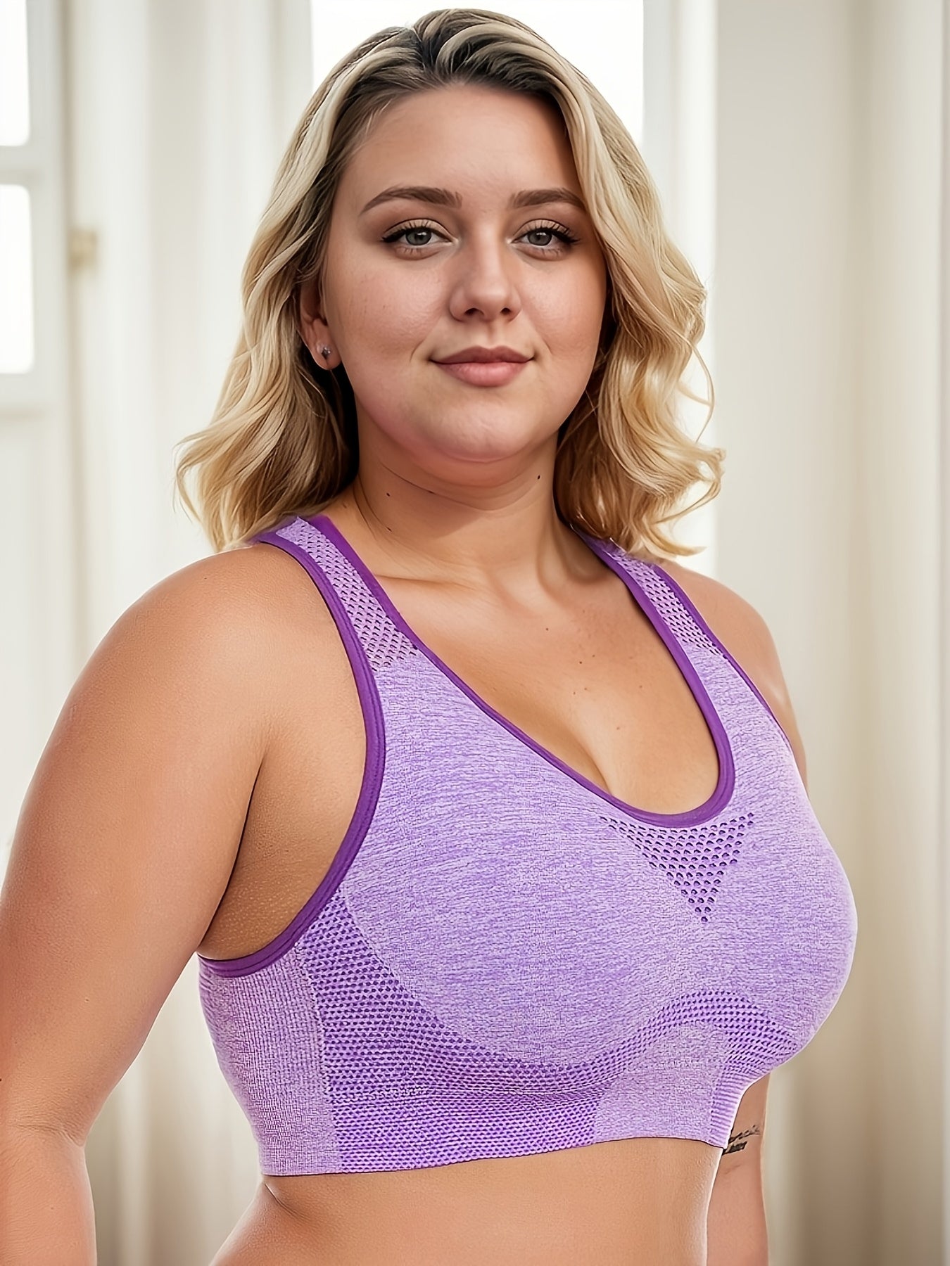 Women's Breathable Large Size Yoga Sports Bra Three Pack No Steel Ring