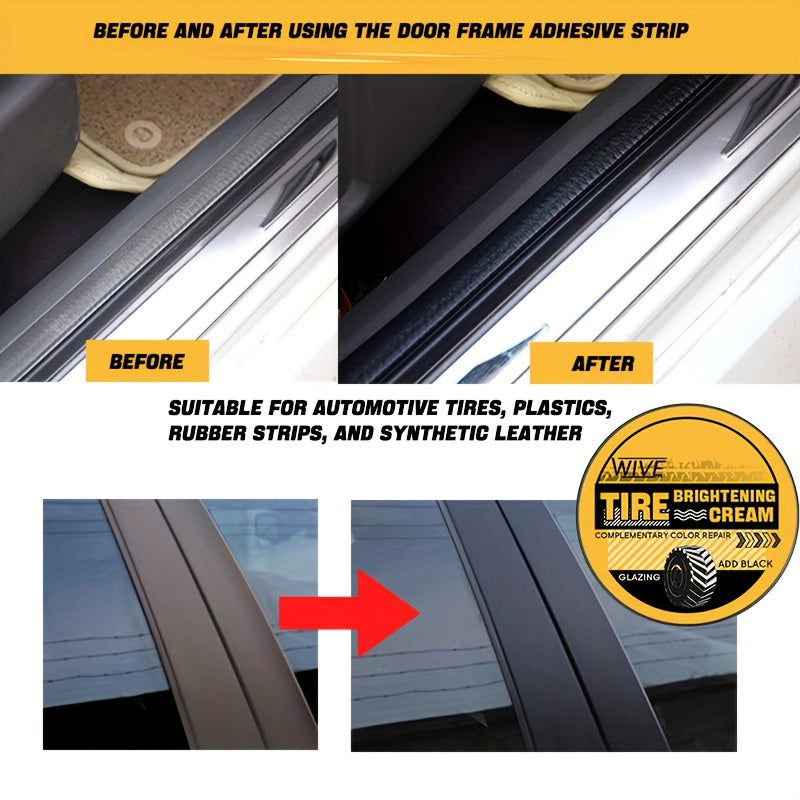 Tire Blackening Cream Car and Motorcycle Tire Restorer Black Paste