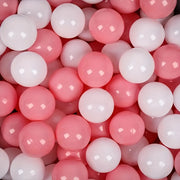 100pcs Pink and White Ball Pit Balls for Kids Non-Toxic PP for Children Ages 3-12