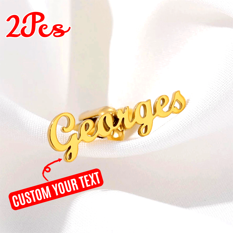 Men's Personalized Cufflinks Set of 2 Stainless Steel Engraved for Weddings Graduations Business