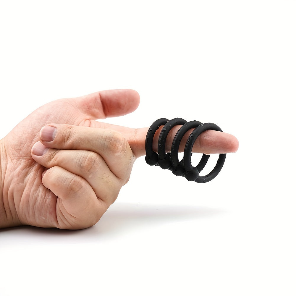 Men Silicone Penis Ring Odor-Free Elastic Cock Restraint for Couples