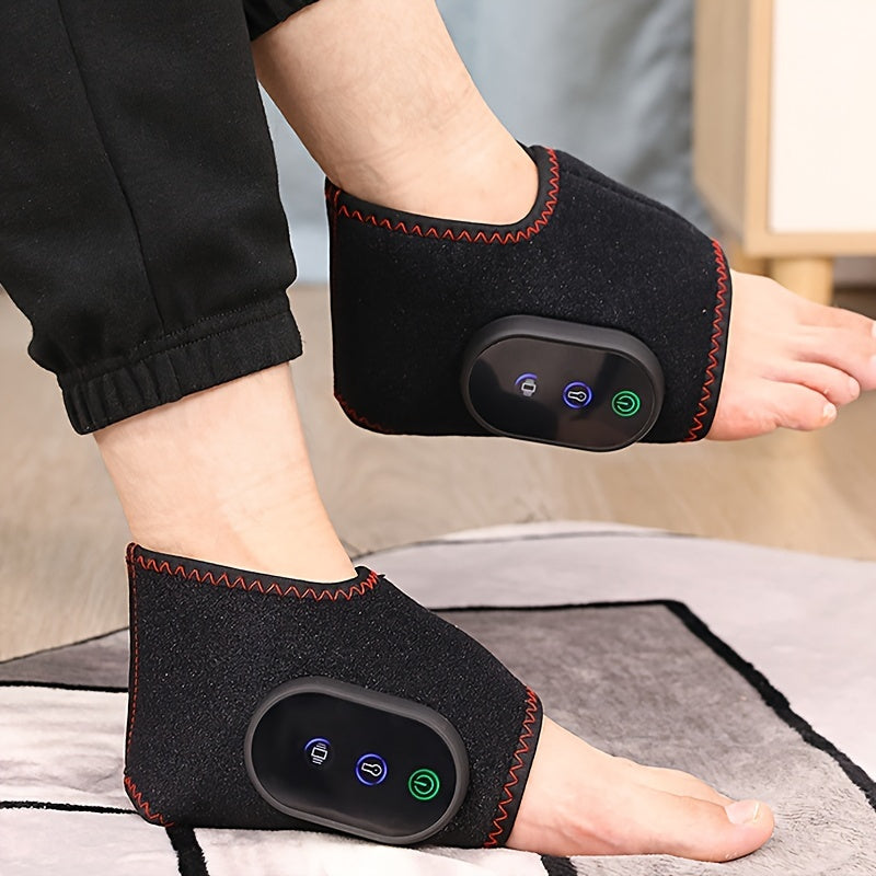Ankle Heating Massager with 3 Vibration Modes 3 Heating Levels USB Rechargeable