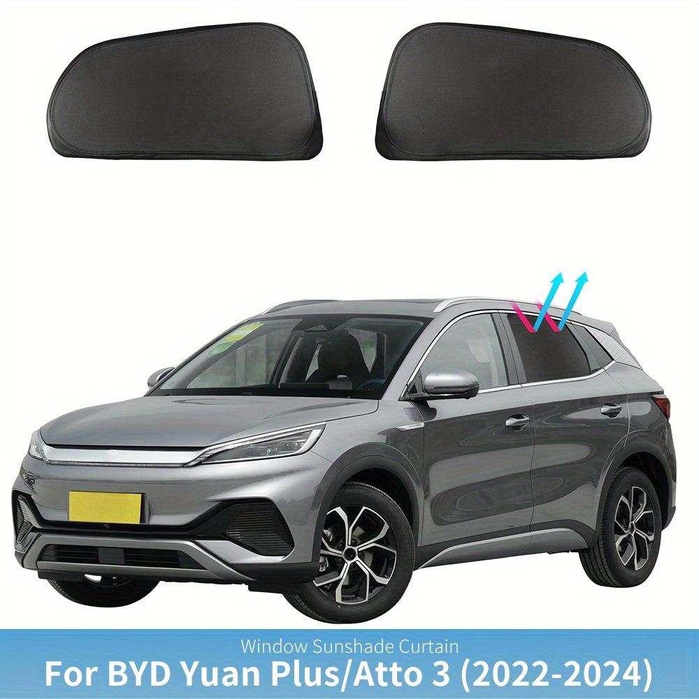 Car Sunshade Foldable Front and Rear Window UV Protection Black