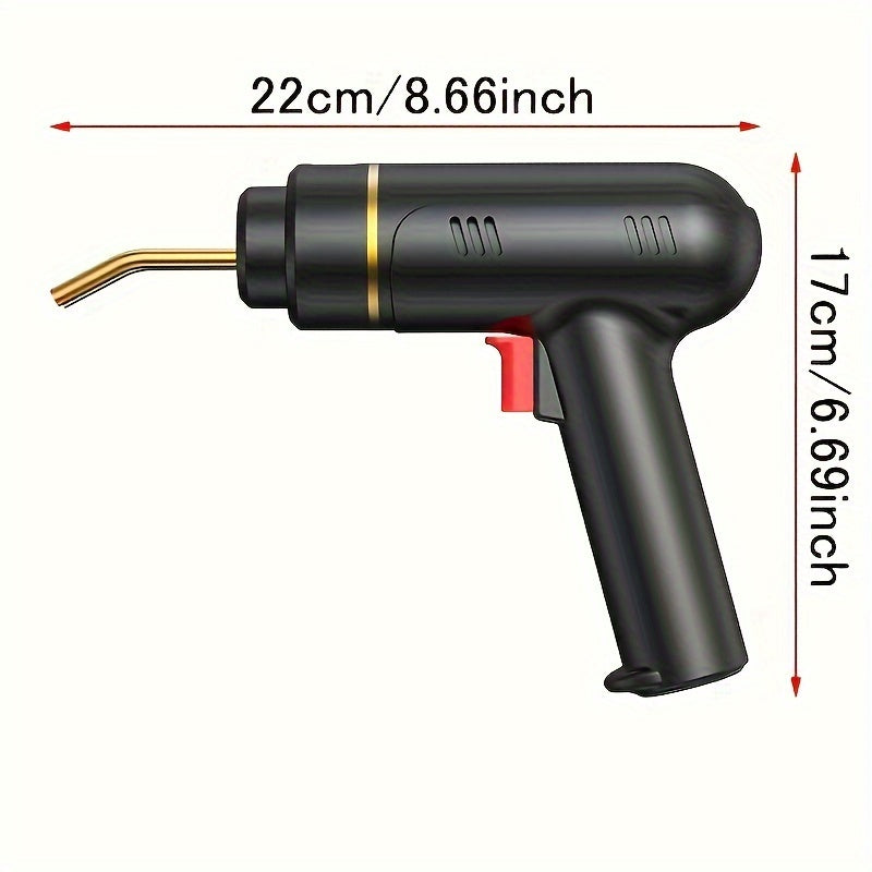 Беспроводный пластиковый сварочный пистолет 200 Вт с аккумулятором 5000 мАч, набор для ремонта горячим клеем