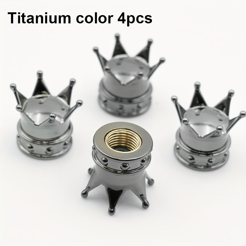 Universal Car Tire Valve Caps Crown Decoration Motorcycle Bicycle Accessory