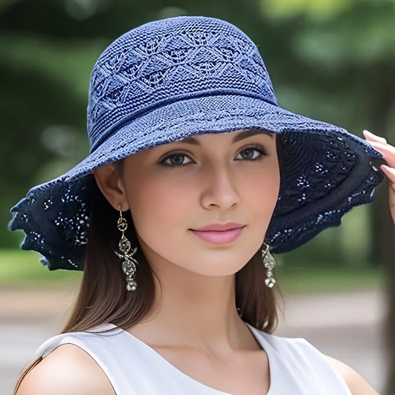 Women's Wide Brim Sun Hat with UPF Protection, Foldable, Breathable, Summer Travel