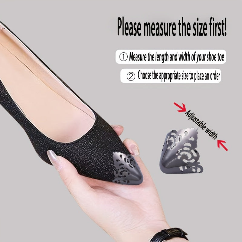 Women's Metal Toe Caps Three Colors Adjustable Hollow High Heel Covers