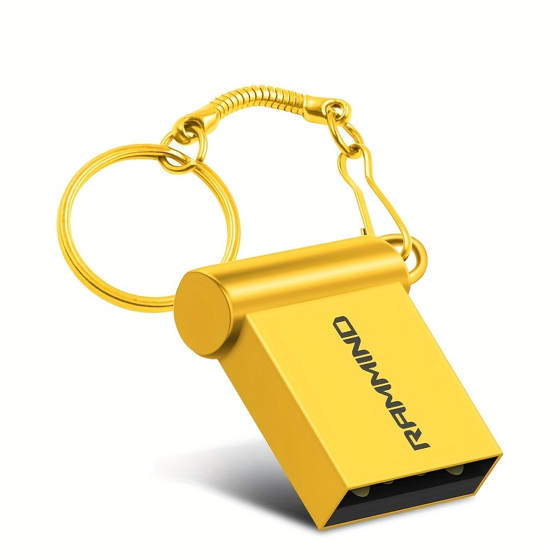 Mini yuqori tezlikdagi USB 2.0 flesh xotira, 4GB dan 128GB gacha bo'lgan sig'imlar bilan. Turli qurilmalar uchun mos. Hujjatlarni qulay saqlash uchun kalit zanjiringizga osib qo'ying.