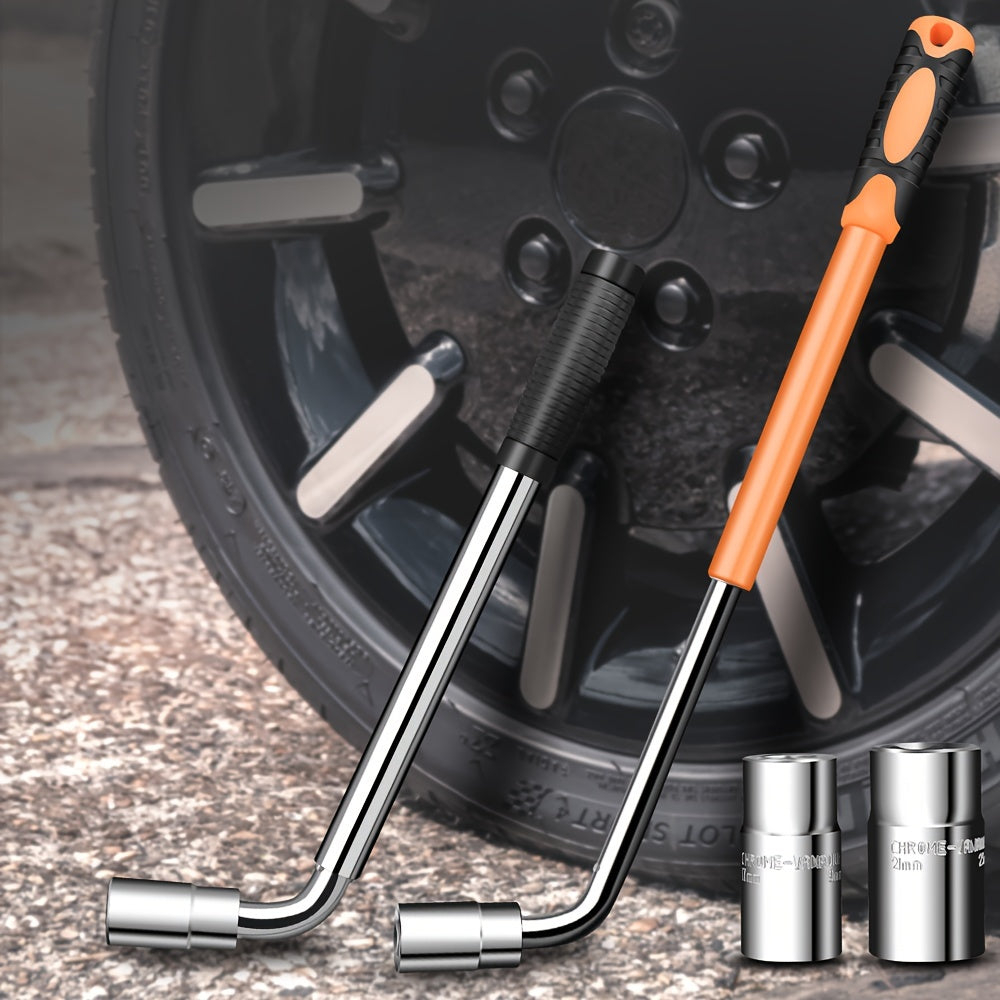 Juego de llaves de vaso telescópicas 4 en 1 de acero cromo vanadio para reparación de emergencia de neumáticos de coche