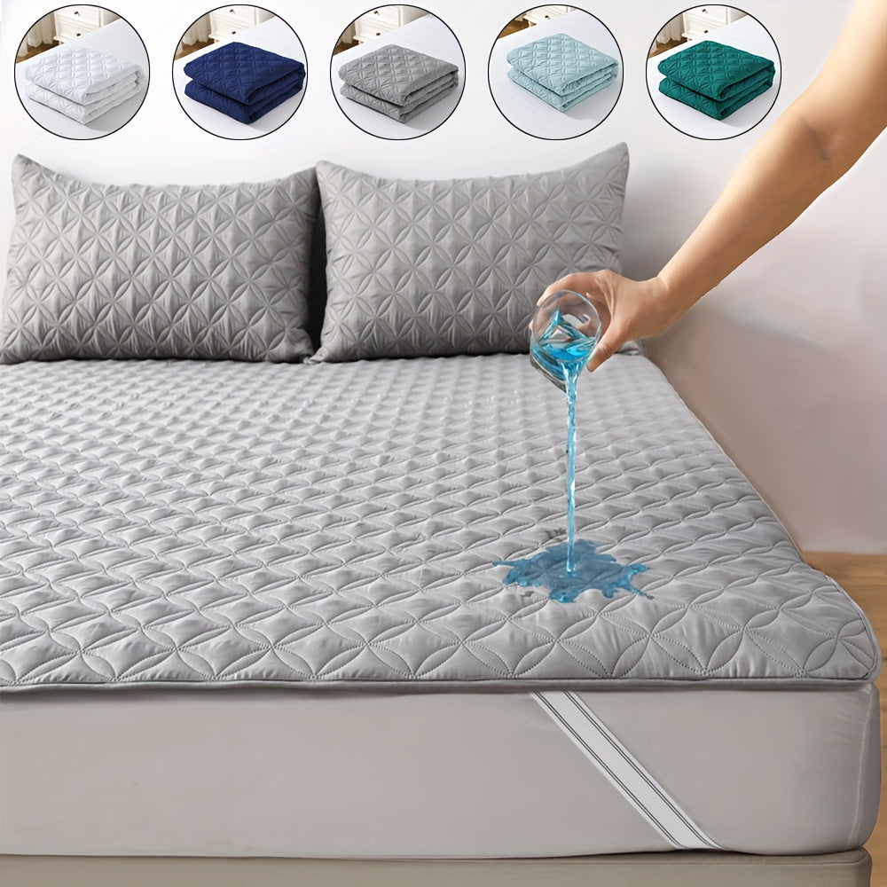 Waterproof Mattress Protector Hypoallergenic Breathable Dustproof Ultra-Soft Bed Cover for Bedroom Dorm Hotel