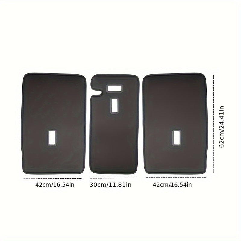 Rear Seat Backrest Cover for Model Y/3 Durable Seat Protector with Kick Pad