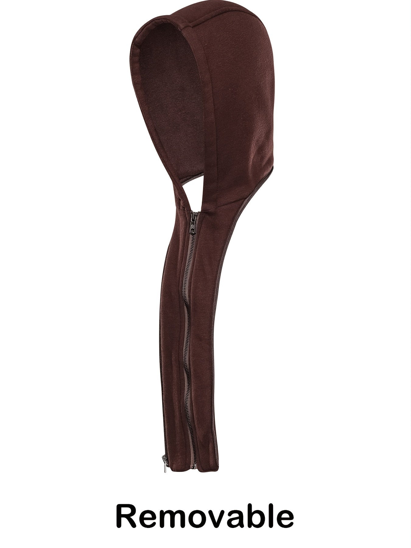 Erkaklar uchun Premium Kapüşonli Kurtka Qora rangda, Zip-Up, Bir nechta cho'ntaklar, Oddiy moslashuv, Uzoq yeng, Polyester astar, Oson parvarish (Qo'l bilan yuvish yoki quruq tozalash)