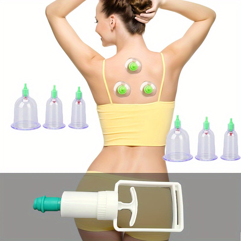12-Piece Vacuum Cupping Therapy Set for All Skin Types Massage and Personal Care