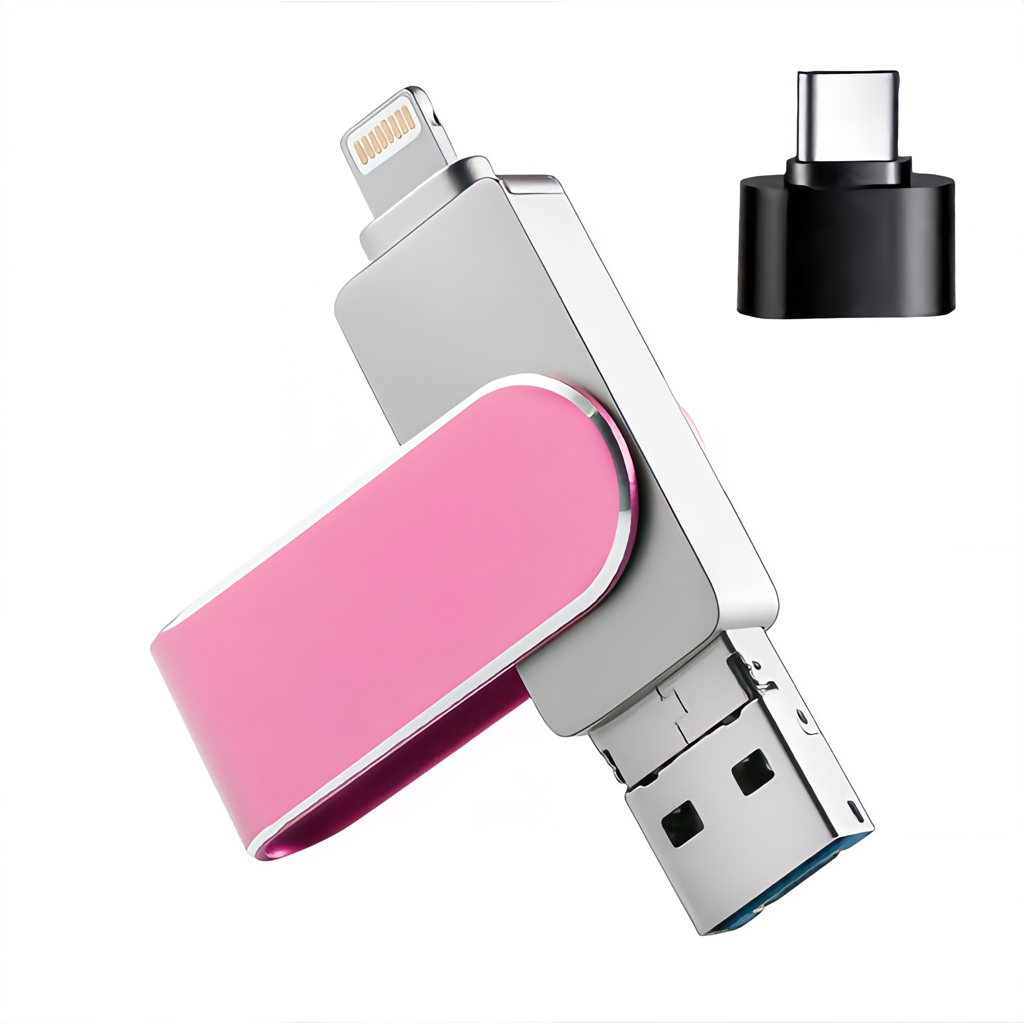 iPhone USB Flash Drive 64GB 128GB 256GB MFi Certified for Photos Videos Contacts
