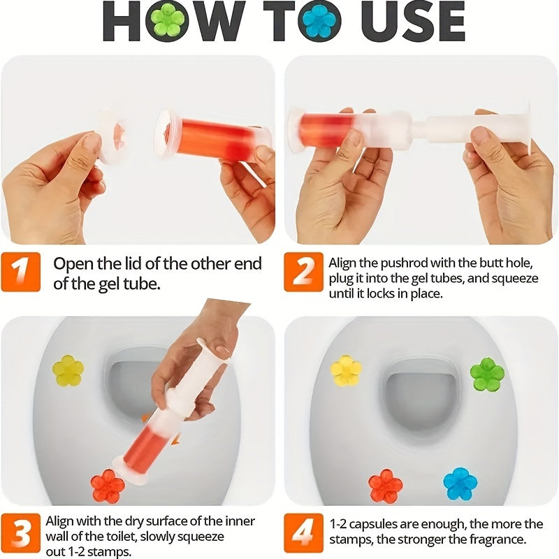 Гель для туалета в форме штампа - 1 упаковка, ароматизированное средство для уборки в ванной, туалете и для домашней уборки, освежитель воздуха для унитаза