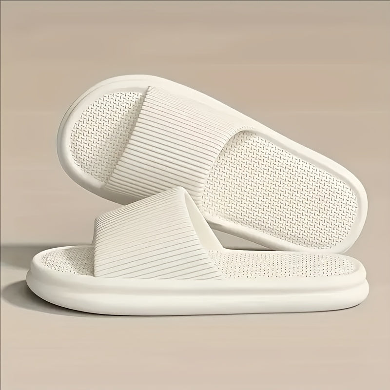 Women’s Black EVA Slip-On Slippers for Indoor Outdoor Comfort