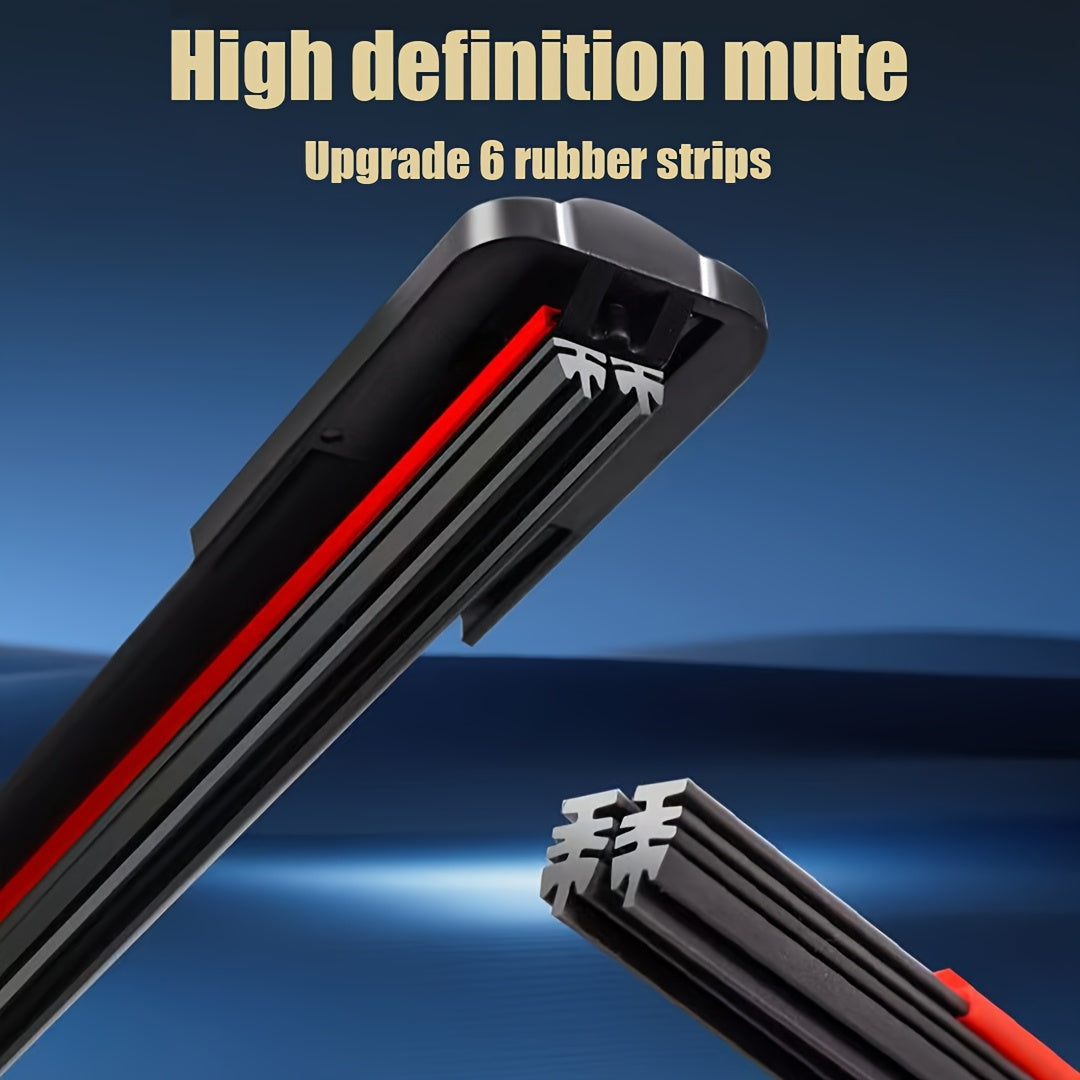 All-Season Car Wiper Blades 6-Layer Adhesive Stabilizer Quiet Durable