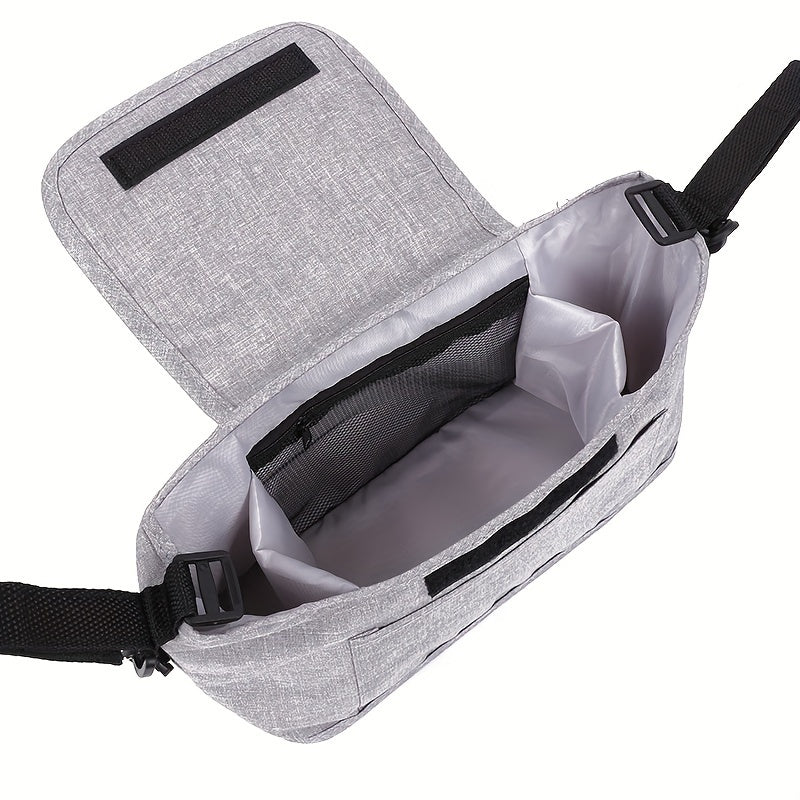 Sturdy Monochrome Stroller Organizer with Large Storage and Hangable Design