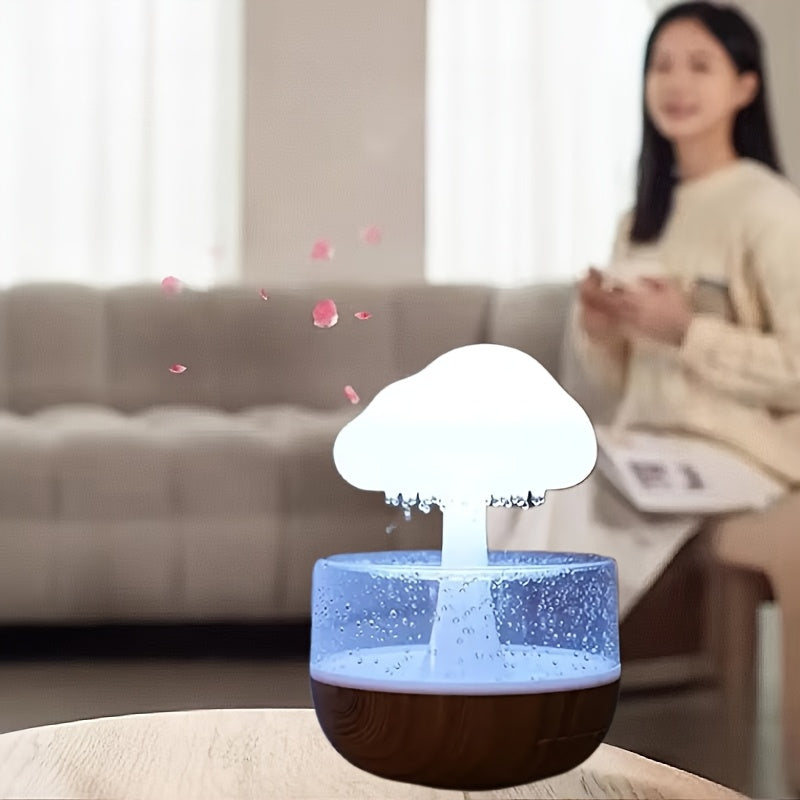 Humidifier Mushroom-Shaped Cloud USB Operated Nightlight Bedroom Office