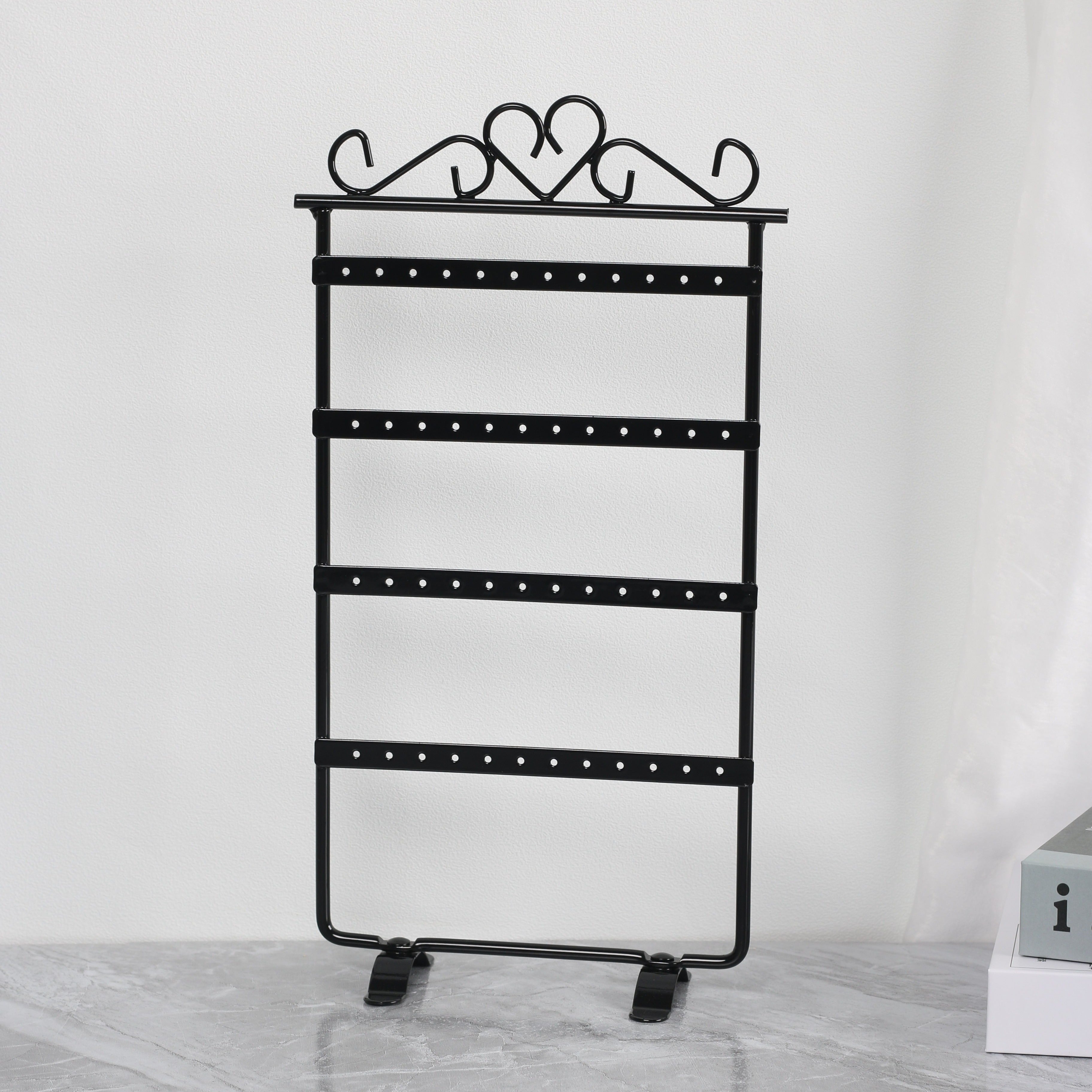 Qalay san'at zargarlik ko'rgazma racki uchun quloq taqish uchun saqlash tashkilotchisi 16.5cm 30cm