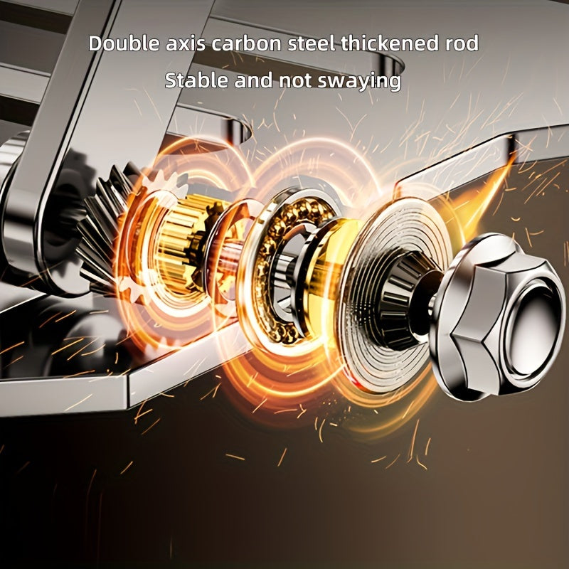 Регулируемая подставка для ноутбука с эргономичным дизайном, совместимость 10-16 дюймов, углеродистая сталь, серебристый