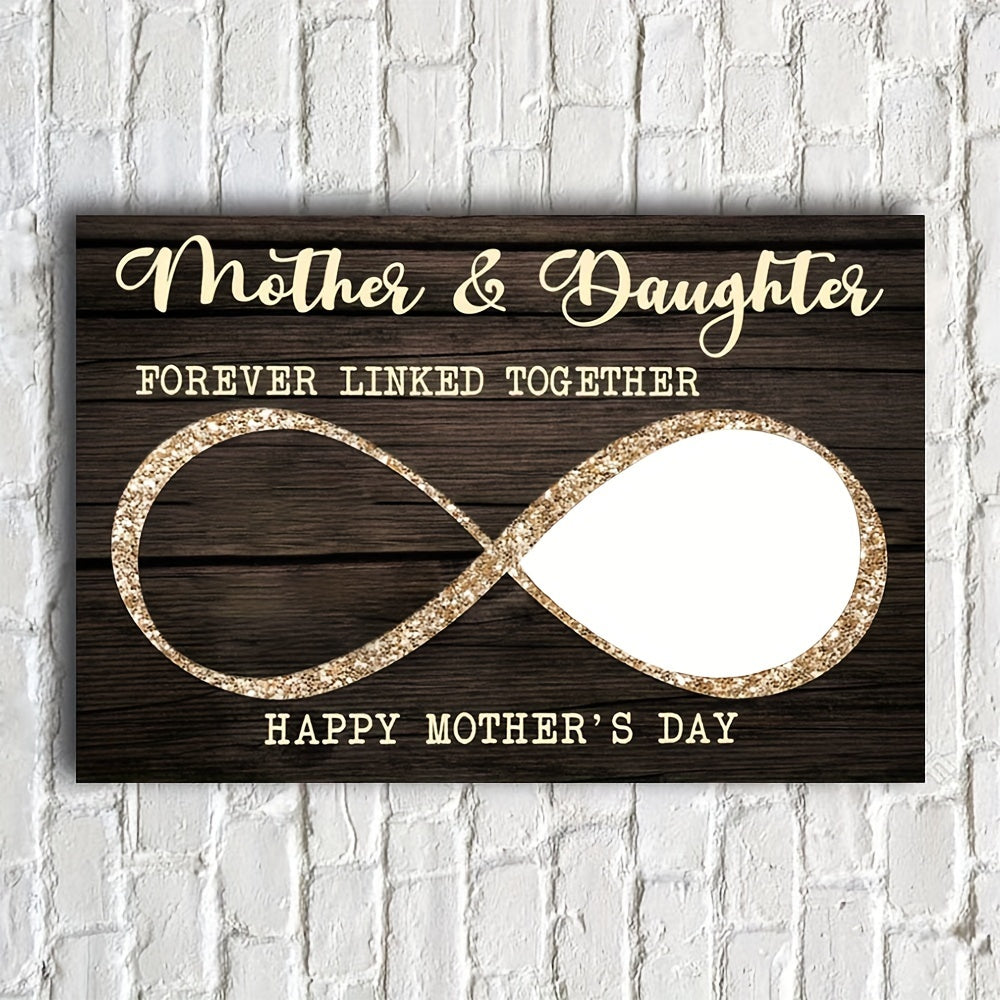 Wooden Picture Frame for Mother and Daughter Photo Art 29.97x39.88 cm Gift