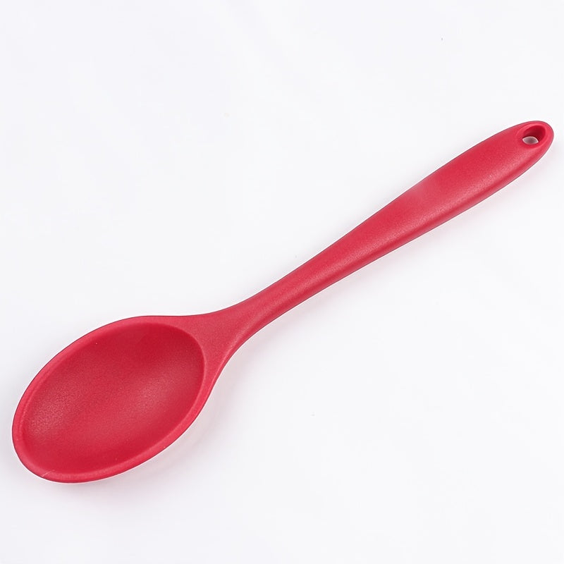 Silicone Soup Spoon Kitchen Utensil Non-Stick Heat-Resistant Cooking Tool