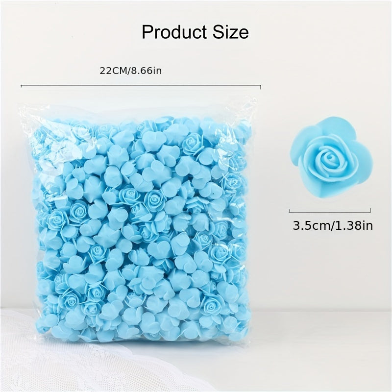 Artificial Red Rose Heads for Valentine's Day Wedding Decor and Gift Accessories 100 Pieces