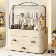 Plastic Cosmetic Organizer with Drawers Portable Vanity Bathroom Storage 26.49x18.21x34.7 cm