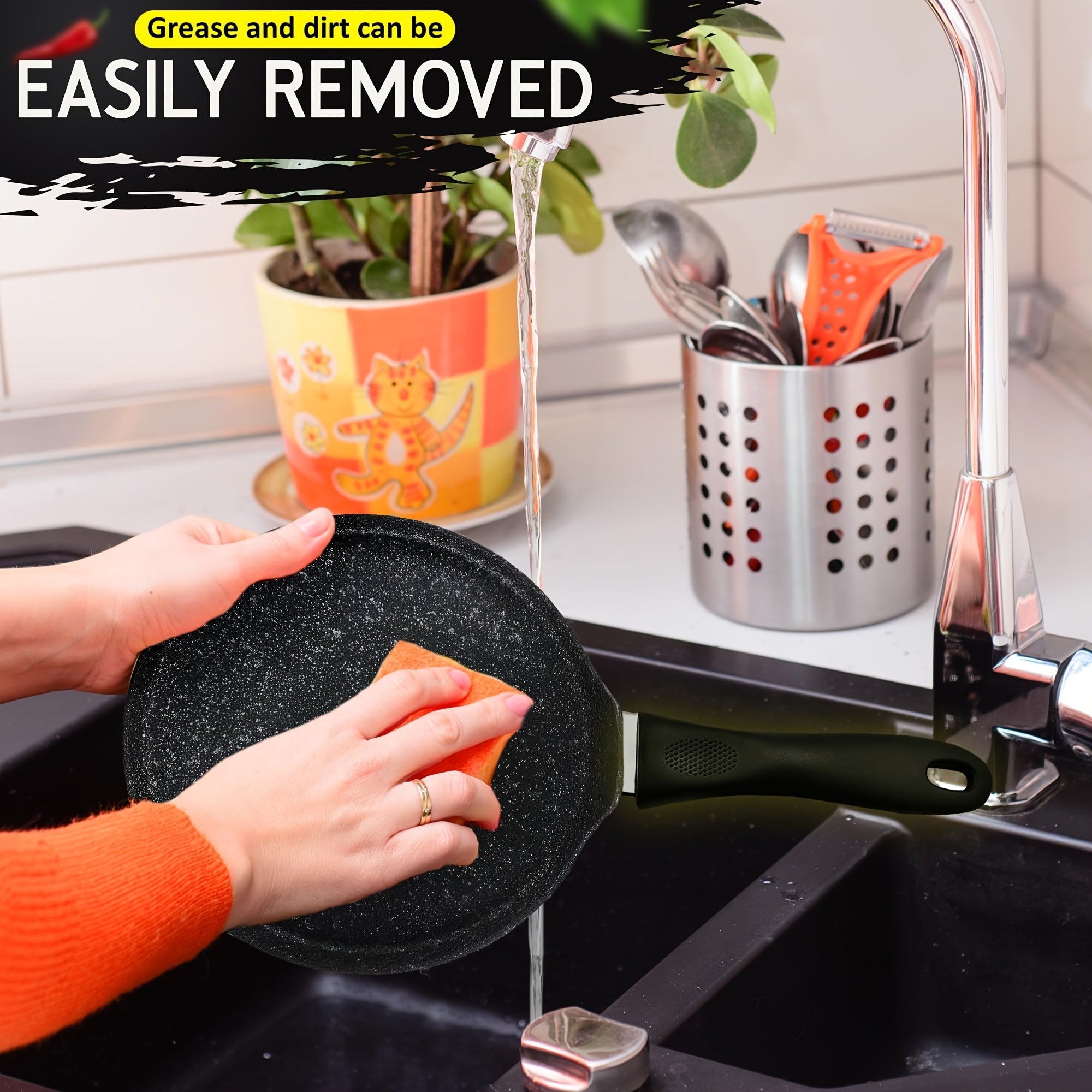 Durable PET Cookware Handle Grip for Pots and Pans Lids Replacement