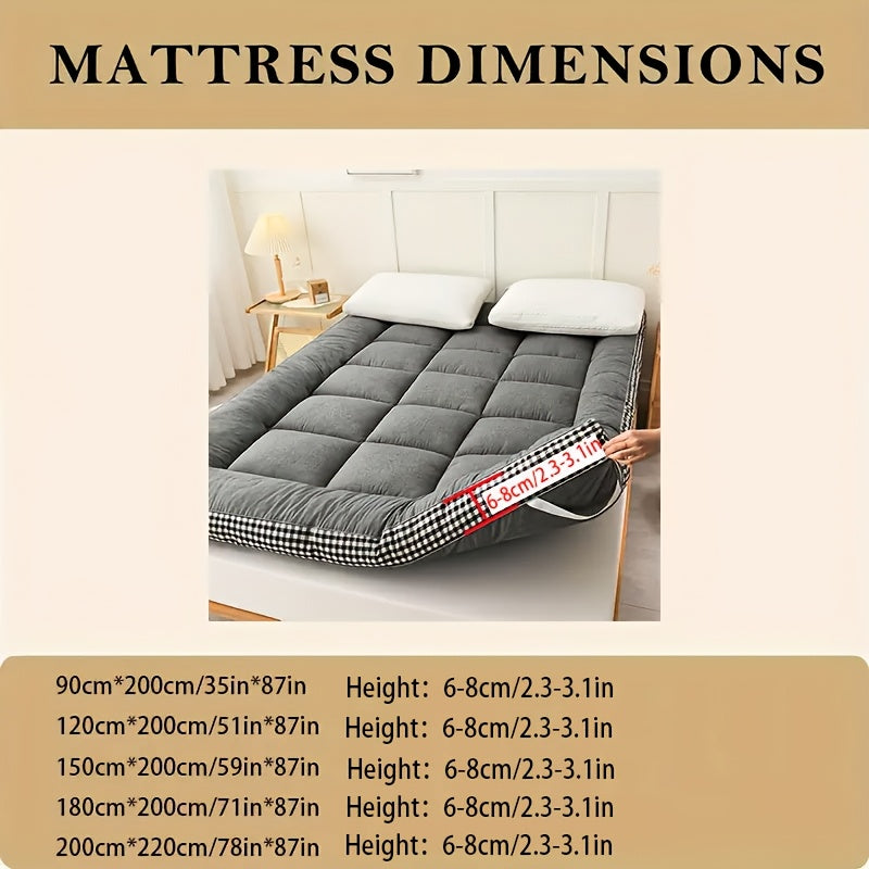 Japanese Lattice Foldable Mattress for Floor or Tatami All-Season Comfort
