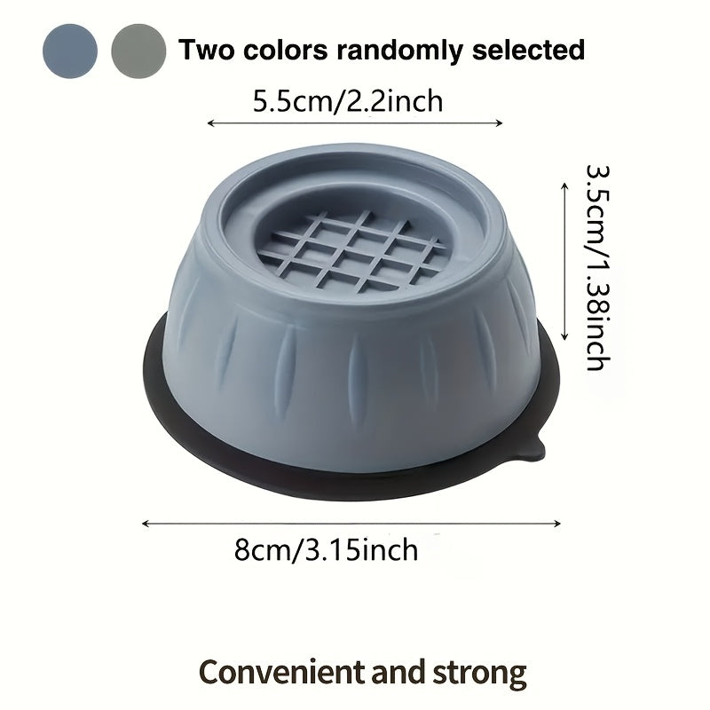 Shovqinni kamaytirish uchun 4 ta anti-vibratsiya yuvish mashinasi oyoqlari uchun rezina padlar to'plami
