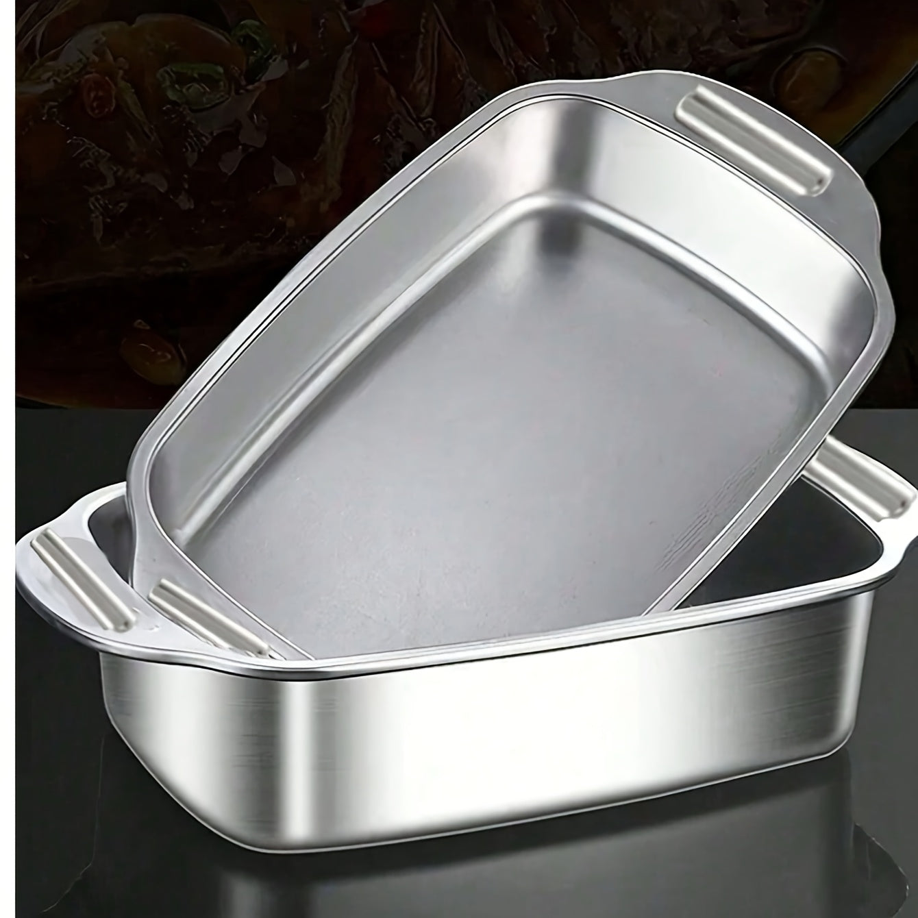 Stainless Steel pishirish panasi, yopishmaydigan pech va tashqarida foydalanish uchun cookie listi