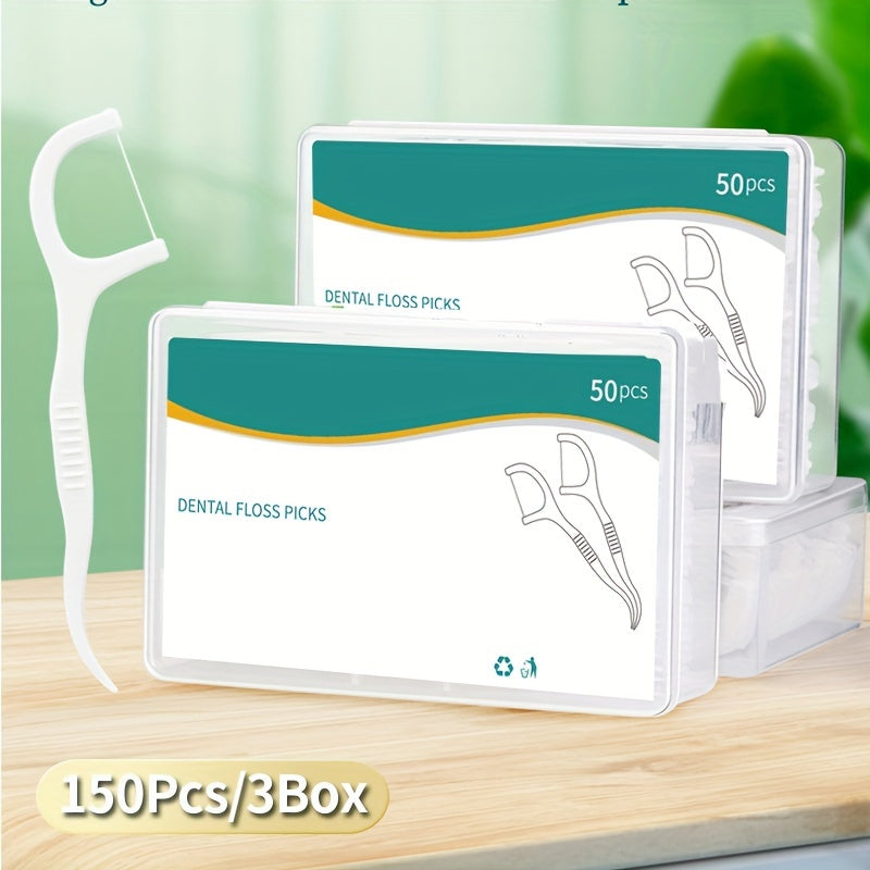 150-Piece Ultra-Fine Teeth Floss Sticks Toothpicks Interdental Brushes Travel Safe Oral Cleaning