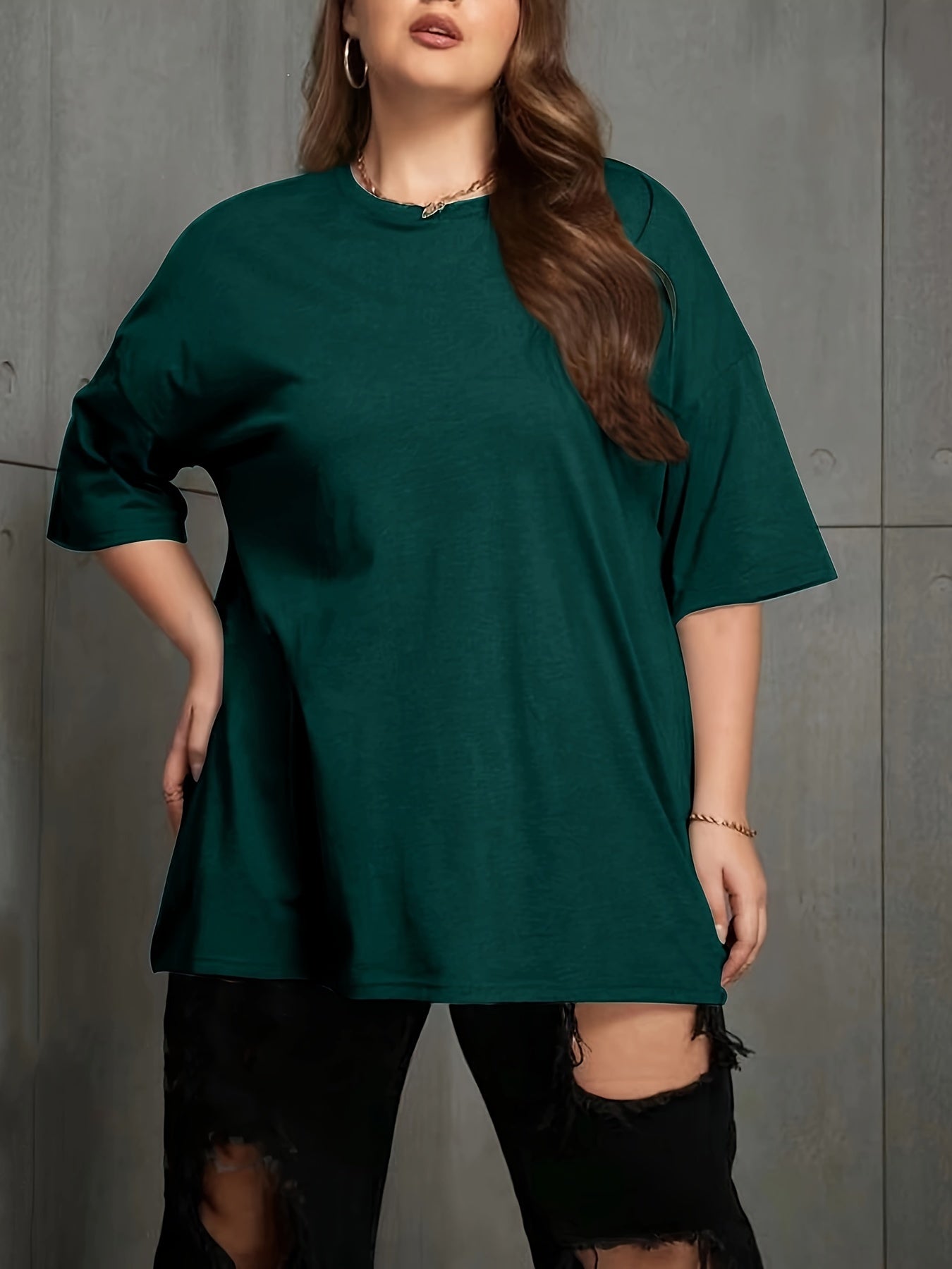 Women's Large Size Cotton Casual T-shirt