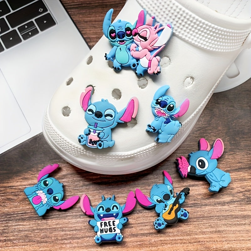 Kids Shoe Charms 8pcs Cartoon Detachable Buckles Colorful Accessories