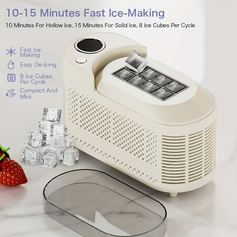 Mini Portable Ice Maker Machine Fast Ice Maker for Home Camping Travel