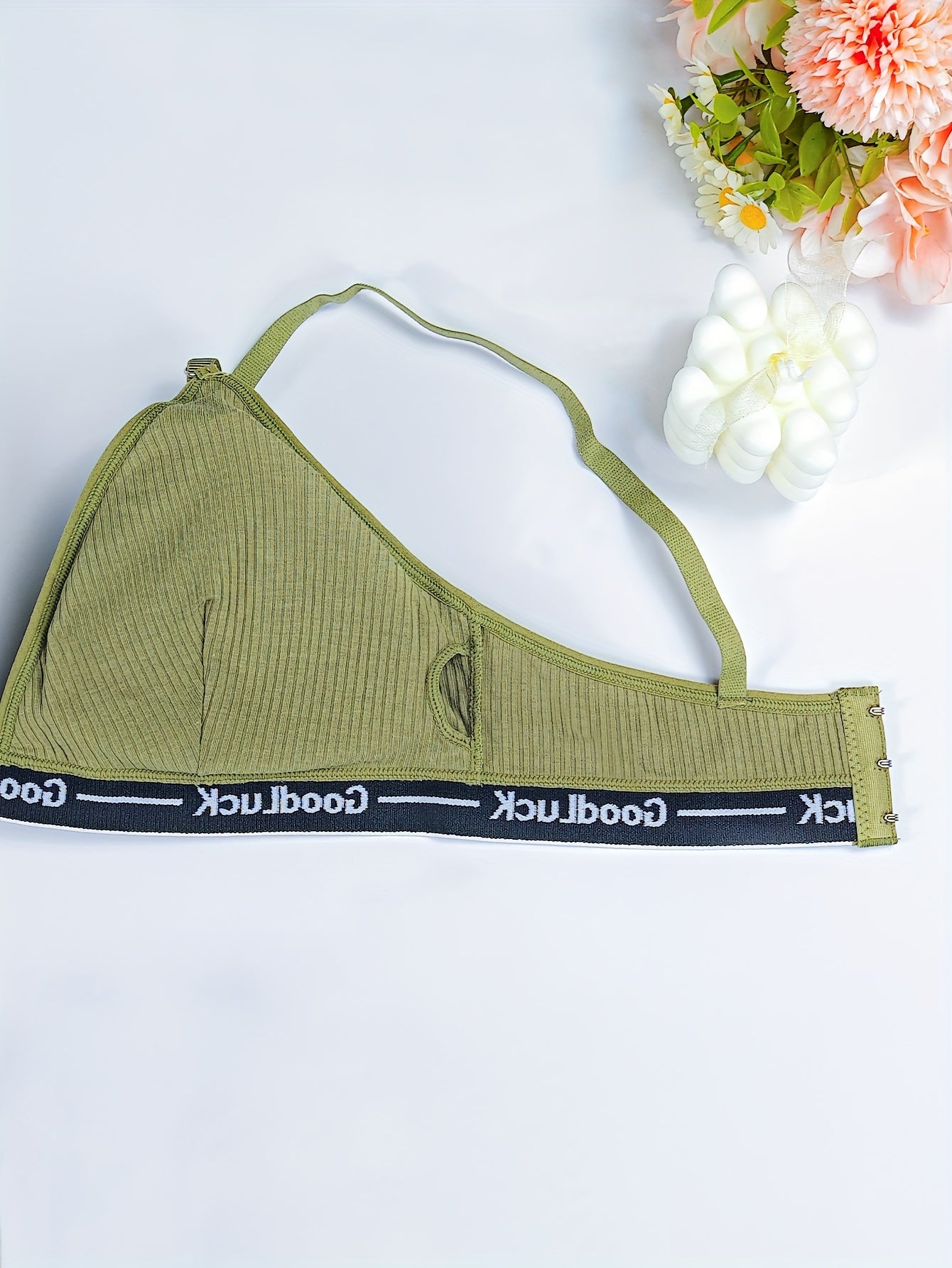 Women's Sports Lingerie Set Removable Pads Mid-Rise Brief Polyester Cotton Elastane