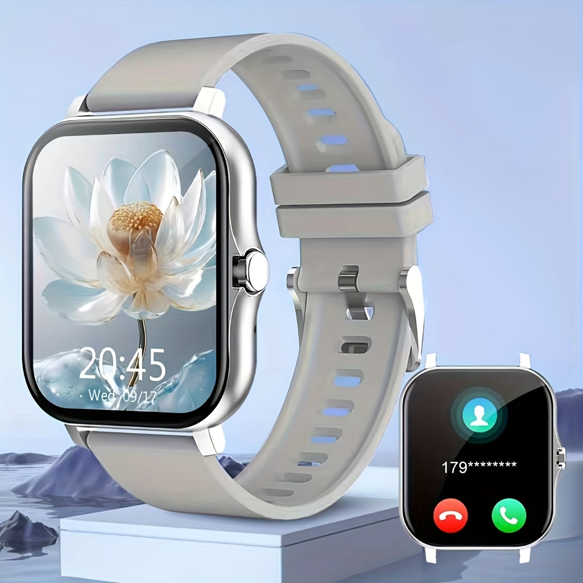 Reloj inteligente con pantalla táctil HD de 4.65cm para hombres y mujeres con llamadas inalámbricas, modos deportivos, contador de pasos y control de música