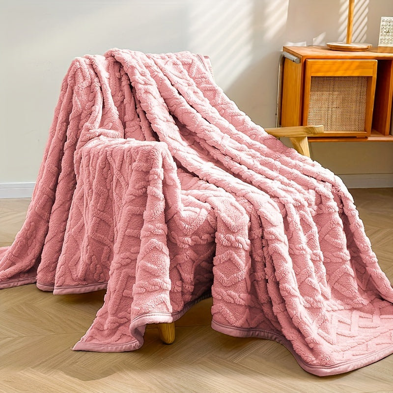 Soft Fleece Throw Blanket for Couch Bed or Chair Cozy Warm Winter Use